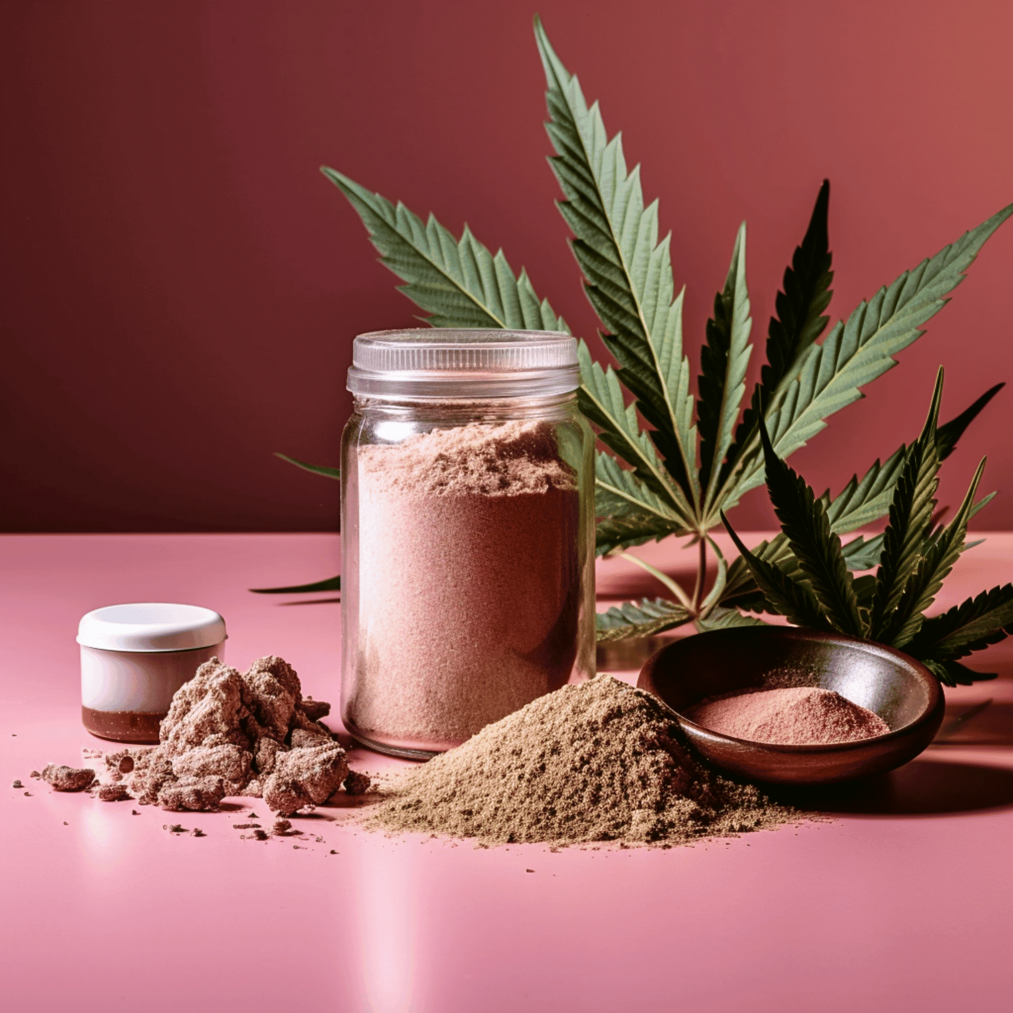 THC Powder In A Jar 