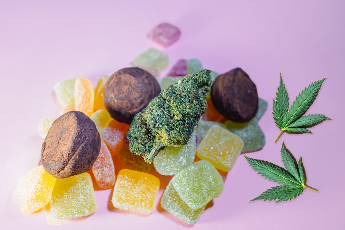 Weed Edibles Candies Infused with CBD HHC or THC Cannabis