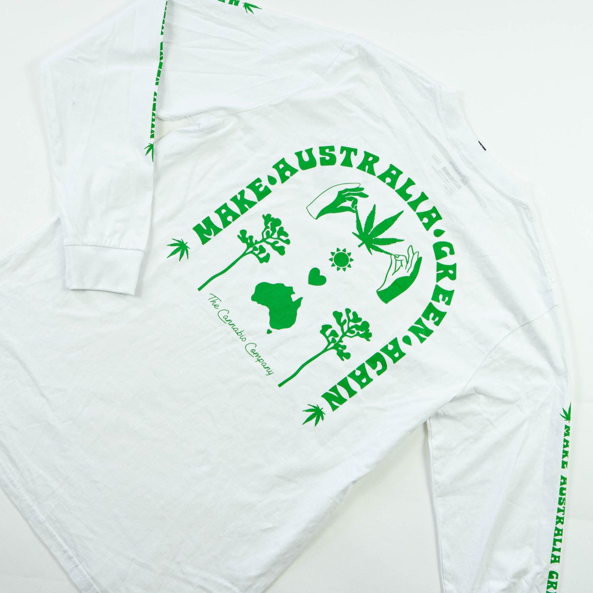 White tee by The cannabis company