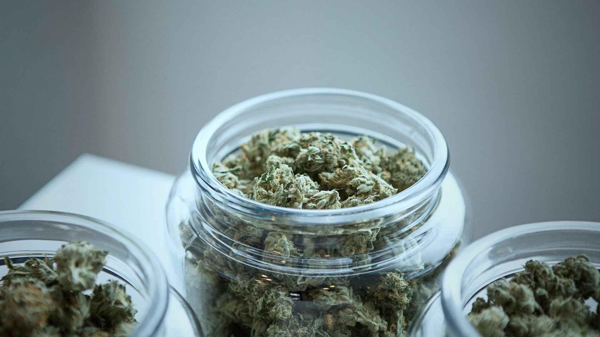 Cannabis in Three Jars 