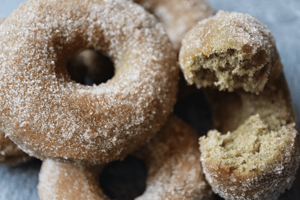 Cinnamon Donuts coated with sugar