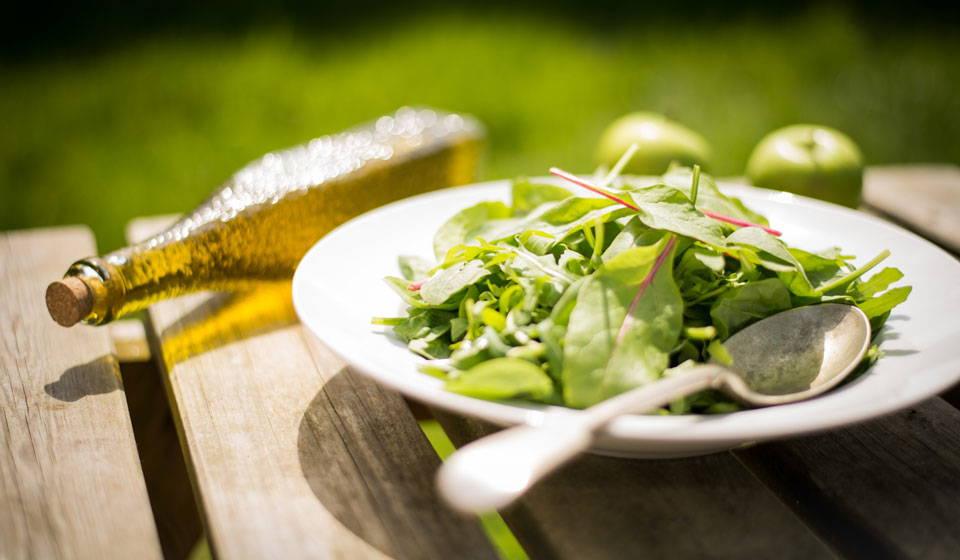 Salad on a plate