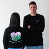 Love Your Greens Black Cotton Longsleeve (Unisex)