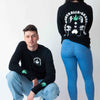 Couple wearing Couple wearing Green Altar Cotton Longsleeve Unisex