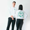 Couple wearing white Altar Cotton Longsleeve Unisex