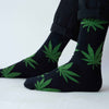 Black Hemp Socks on A Mens Foot