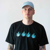 Blue-delic Black Hemp Mens Tee